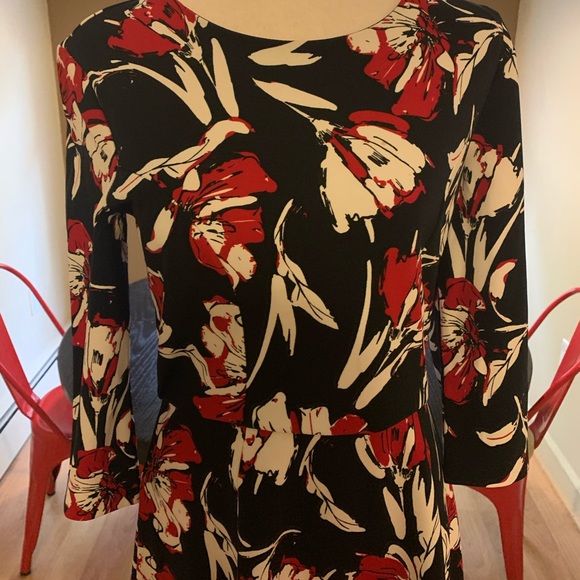 Banana Republic Floral Print Long Sleeve Mini - Picture 2 of 5
